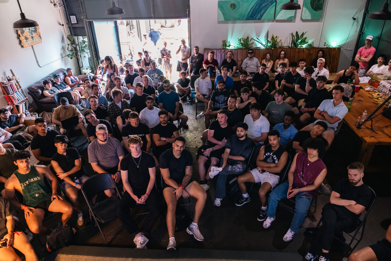 The full room at the Sapien Center