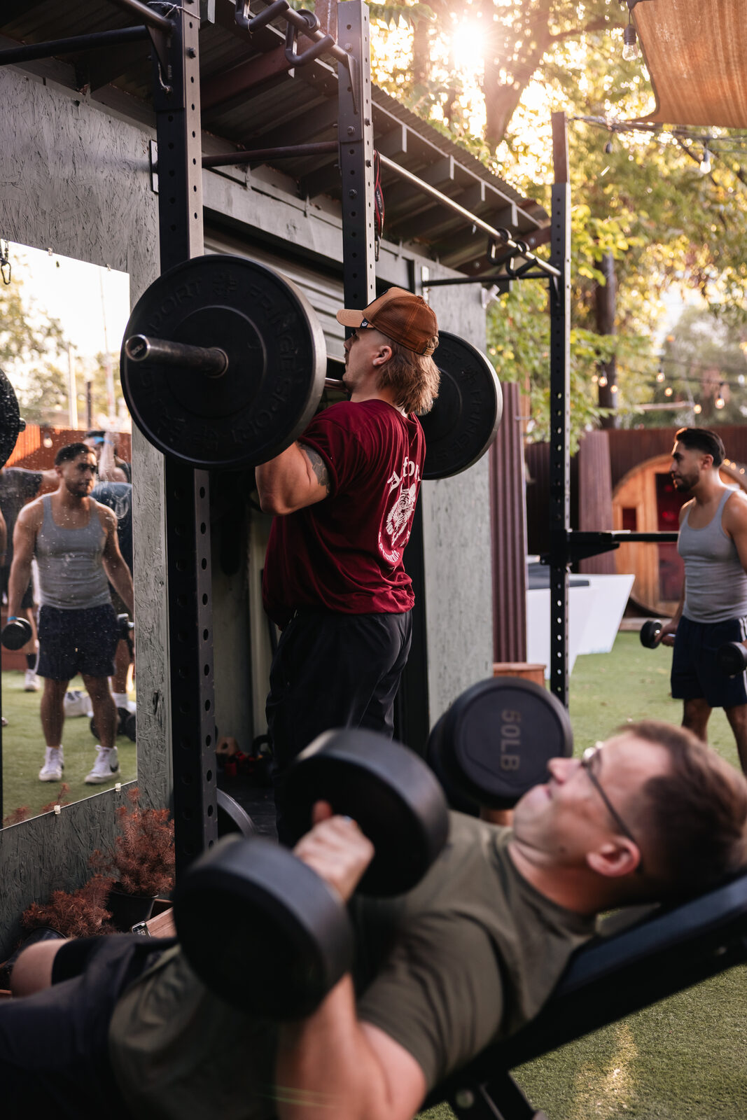Morning lift session