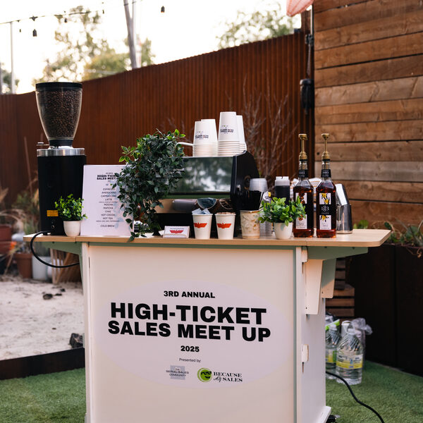 Branded coffee cart